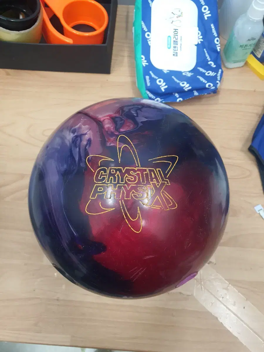 中古ボウリングボール15pクリスタルフィジックス